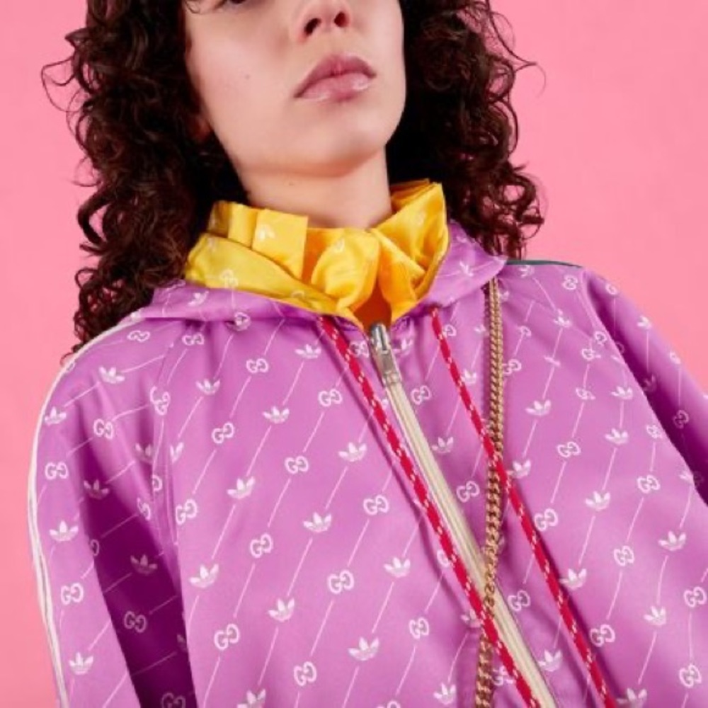 NWOT GUCCI x ADIDAS REVERSIBLE JACKET IN PURPLE - Picture 3 of 13